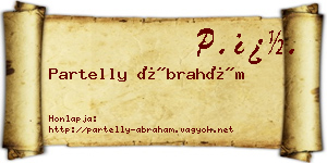 Partelly Ábrahám névjegykártya